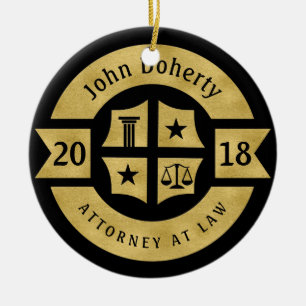 Décoration En Céramique Avocat 2018 Procureur à la loi   Or décoratif