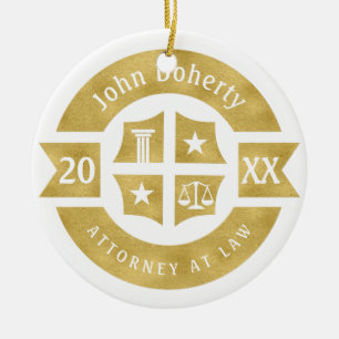 Décoration En Céramique Avocat 20XX Avocat En Droit   Or décoratif