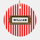 Décoration En Céramique Avocat personnalisé Keepsaké (Dos)