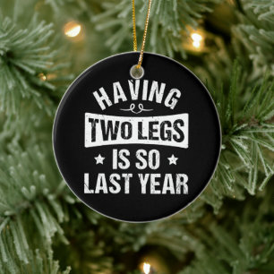 Décoration En Céramique Avoir Deux Jambes Est Si Dernière Année - Les Dons