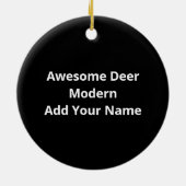 Décoration En Céramique Awesome Deer Lover Creative Modern Design Ornament (Dos)