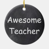 Décoration En Céramique Awesome enseignant Chalkboard Design Idée cadeau (Dos)