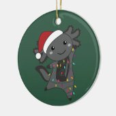 Décoration En Céramique Axolotl Joyeux Noël Animaux d'hiver Axolotls Ba (Gauche)