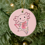 Décoration En Céramique Axolotl Merry Christmas Winter Animals Axolotls Ad<br><div class="desc">L'axolotl pour Noël avec des lumières de fées. Animaux amusants avec des cadeaux et de la neige pour les vacances. Aussi drôle pour Noël en juillet. Les Axolotls sont des animaux mignons et parfaits pour Noël.</div>