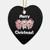 Décoration En Céramique Axolotl Noël mignon Axolotls Joyeux Noël Ce (Gauche)