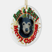 Décoration En Céramique Ayez une bière Joyeux Noël (Droite)