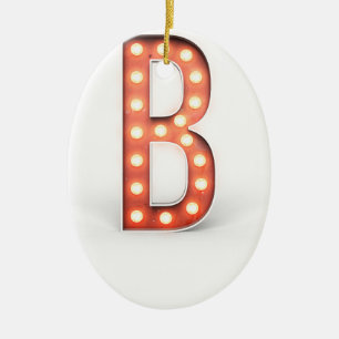 Décoration En Céramique B Ampoule Marquee Monogram