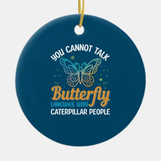 Décoration En Céramique Babfly You Cannot Talk Butterfly (Devant)