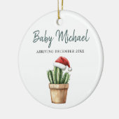 Décoration En Céramique Baby Arriving Pregnancy Faire-part Keepsaké (Gauche)