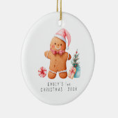 Décoration En Céramique Baby Gingerbread | Premier Noël du bébé (Droite)
