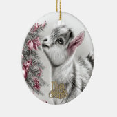 Décoration En Céramique Baby Goat Christmas 15 and YOUR PHOTO (Droite)