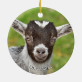 Décoration En Céramique Baby Goat Christmas 9 and YOUR PHOTO (Dos)