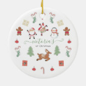 Décoration En Céramique Baby shower mobile de Noël (Dos)