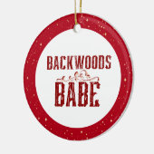 Décoration En Céramique Backwoods Babe Personnalisé (Gauche)