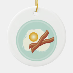 Décoration En Céramique Bacon And Eggs