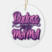 Décoration En Céramique Badass Single Mama (Gauche)