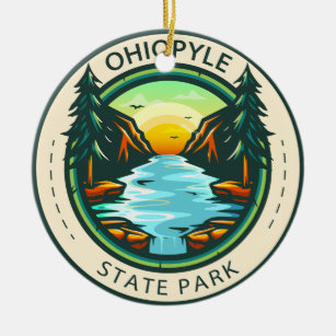 Décoration En Céramique Badge de l'Ohiopyle State Park Pennsylvania