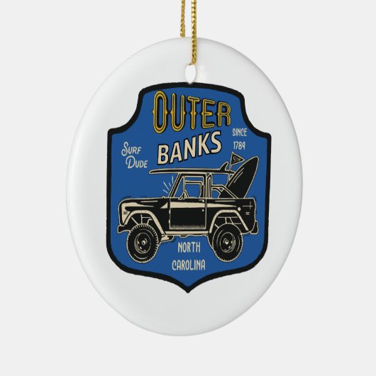 Décoration En Céramique Badge NC des banques extérieures (Droite)