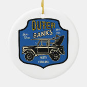 Décoration En Céramique Badge NC des banques extérieures (Dos)