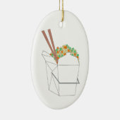 Décoration En Céramique Baguettes de contenants de riz frit chinois (Droite)