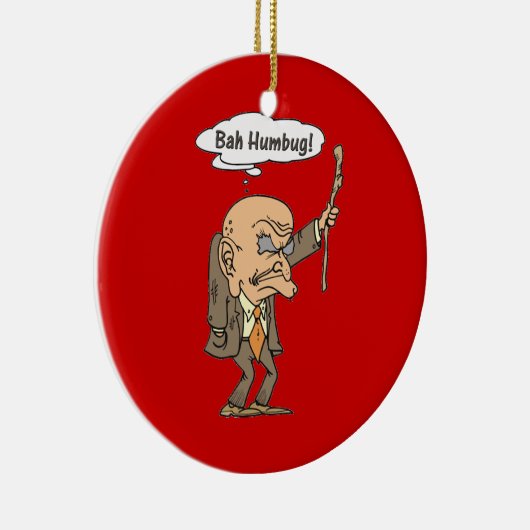 Décoration En Céramique Bah Humbug Old Man (Droite)
