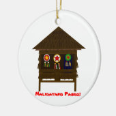 Décoration En Céramique Bahay Kubo ornamnent (Gauche)