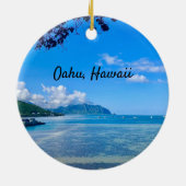 Décoration En Céramique Baie de Kaneohe, Oahu (Dos)