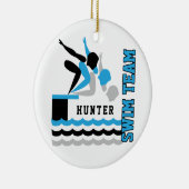 Décoration En Céramique Baignade / Équipe de plongée - Bébé bleu - Garçon (Droite)