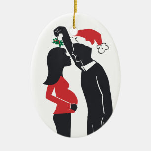 Décoration En Céramique Baisers de maman d'ornement de grossesse