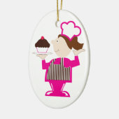 Décoration En Céramique Baker de petit gâteau (Gauche)