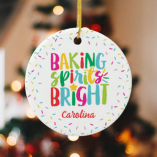 Décoration En Céramique Baking Spirits Bright Colorful Sprinkies Noël