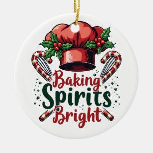 Décoration En Céramique Baking Spirits Bright Funky Baking Chef Baker