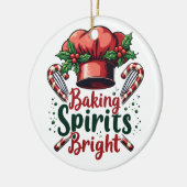Décoration En Céramique Baking Spirits Bright Funky Baking Chef Baker (Gauche)