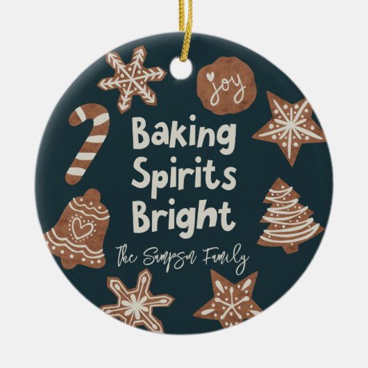 Décoration En Céramique Baking Spirits Bright Holiday Cookies (Devant)