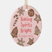 Décoration En Céramique Baking Spirits Bright Holiday Cookies Rose (Droite)