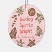 Décoration En Céramique Baking Spirits Bright Holiday Cookies Rose (Gauche)