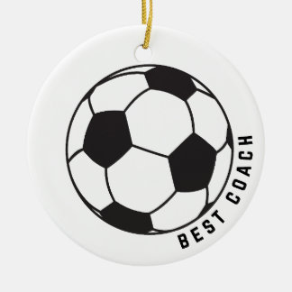 Décoration En Céramique Bal de soccer Graphique Entraîneur Cadeau