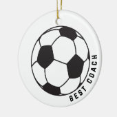 Décoration En Céramique Bal de soccer Graphique Entraîneur Cadeau (Gauche)
