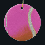 Décoration En Céramique Bal De Tennis Rose Moderne Avec Ligne De Parties s<br><div class="desc">Conception classique de balle de tennis personnalisée en parties scintillant argent fausse feuille texture. Un cadeau simple et minimaliste pour votre entraîneur de tennis ou votre équipe de tennis, ou tout simplement des balles de tennis avec votre design initial, or & élégant motif de tennis. Cadeau personnalisé pour un joueur...</div>