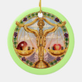 Décoration En Céramique Balance de zodiaque - customisez-le ! (Dos)