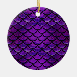 Décoration En Céramique Balances de sirènes bleues et violettes