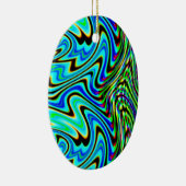 Décoration En Céramique Balayage bleu vert (Droite)