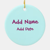 Décoration En Céramique Balle de softball (Dos)