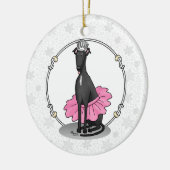 Décoration En Céramique Ballet Ballerina Princesse Greyhound Chig (noir) (Gauche)