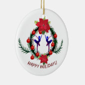 Décoration En Céramique Ballet Winter Holidays Art (Droite)