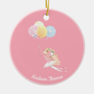 Décoration En Céramique Balloons de filles de ballet rose personnalisée