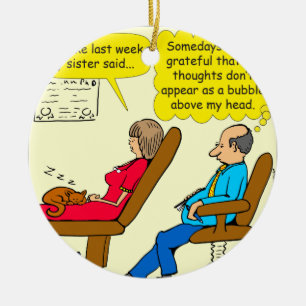 Décoration En Céramique Bande dessinée privée de thérapeute de bulle de