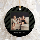 Décoration En Céramique Bande noire stylée Simple Photo Noël