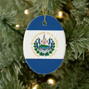 Décoration En Céramique Bandera de El Salvador