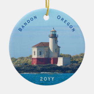 Décoration En Céramique Bandon Lighthouse Oregon Date de Noël